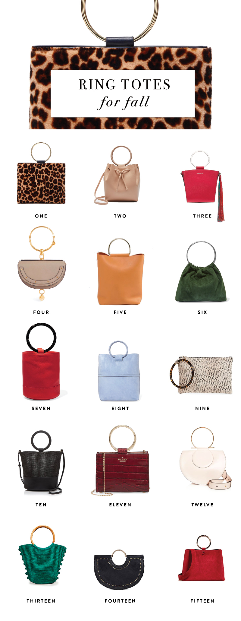 15 Fabulous Ring Totes for Fall: One in every color and budget.