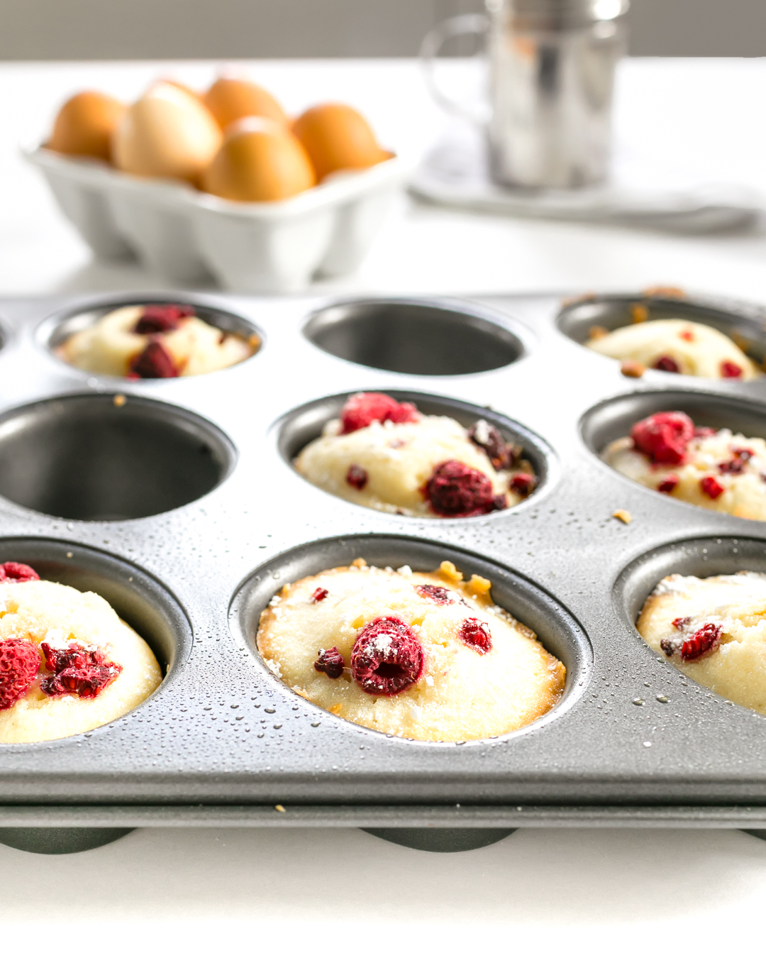 Raspberry Friand Financier in Friand Pan