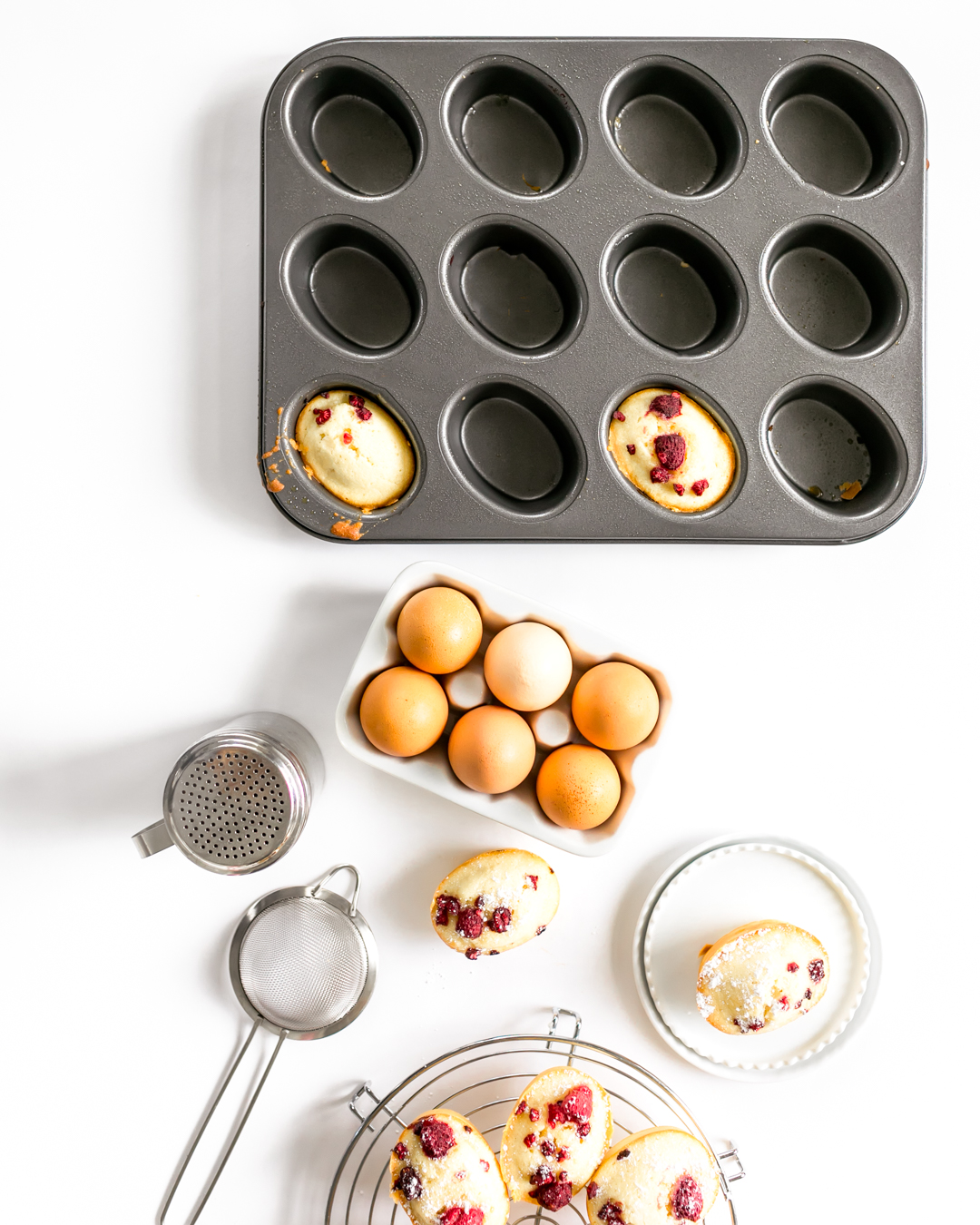 Raspberry Friands (Tea Cakes) (Financiers)