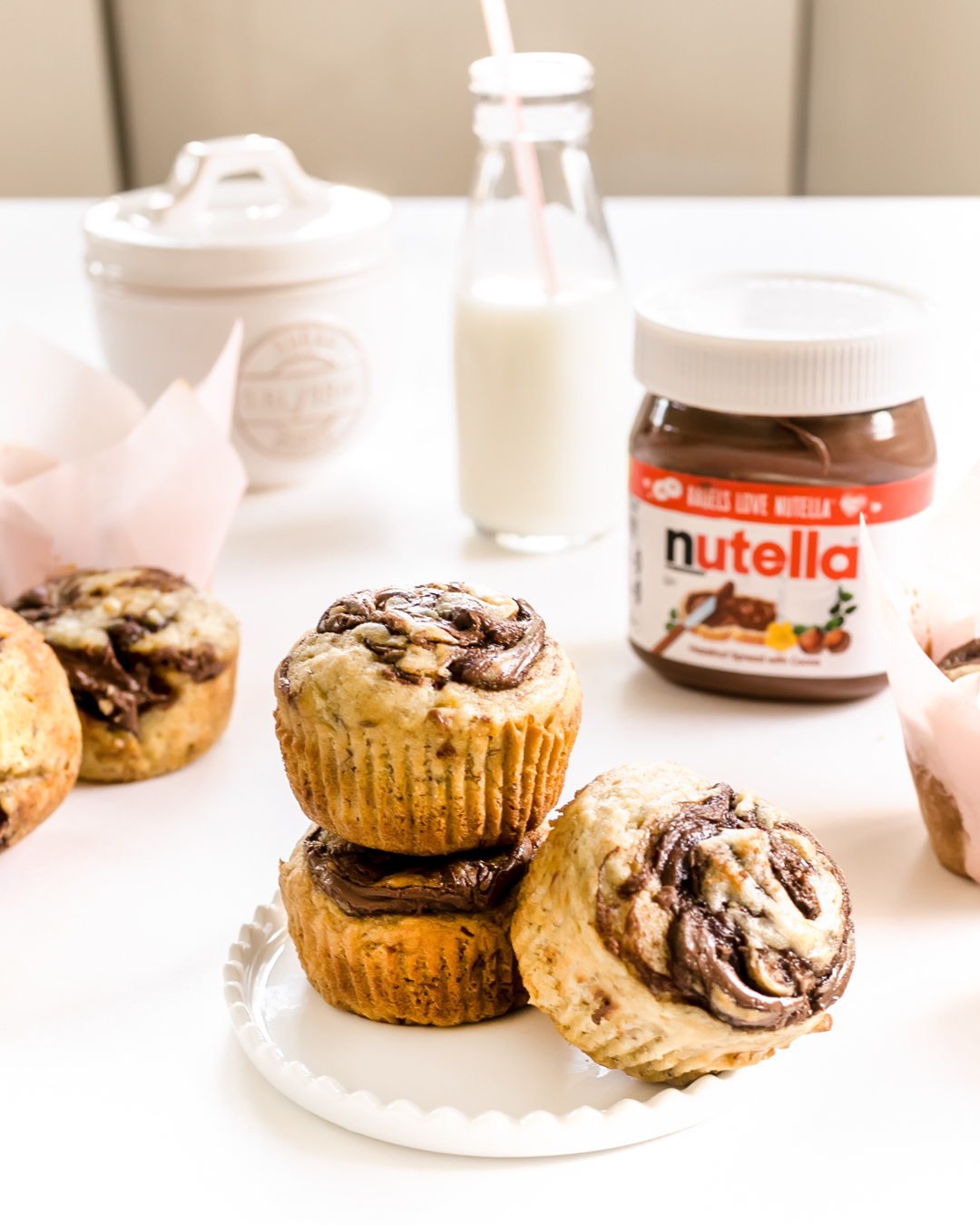 Banana Nutella Muffins