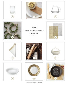 Ideas to set the thanksgiving table this year. | www.chicandsugar.com
