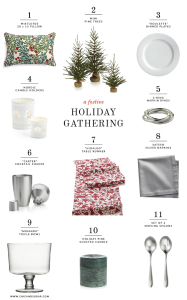 Festive Holiday Gathering - my favorite picks from Crate & Barrel | www.chicandsugar.com