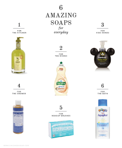 6 Amazing Soaps to try now: for the kitchen, for cleaning makeup brushes, for the kids and more! | www.chicandsugar.com