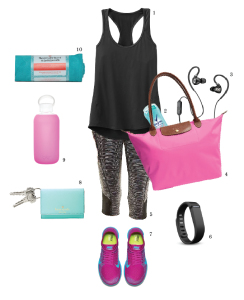 Warmer temps are coming! Time to get that body in shape! My fave picks for colorful and chic workout gear.| www.chicandsugar.com
