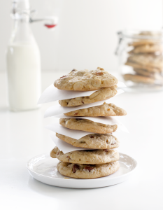 These chocolate chip cookies are inspired by those made at Castle Hill Inn in Newport, RI. They are thick, soft and full of chocolate chips and pecans. Pure heaven for chocolate chip cookie lovers. | www.chicandsugar.com